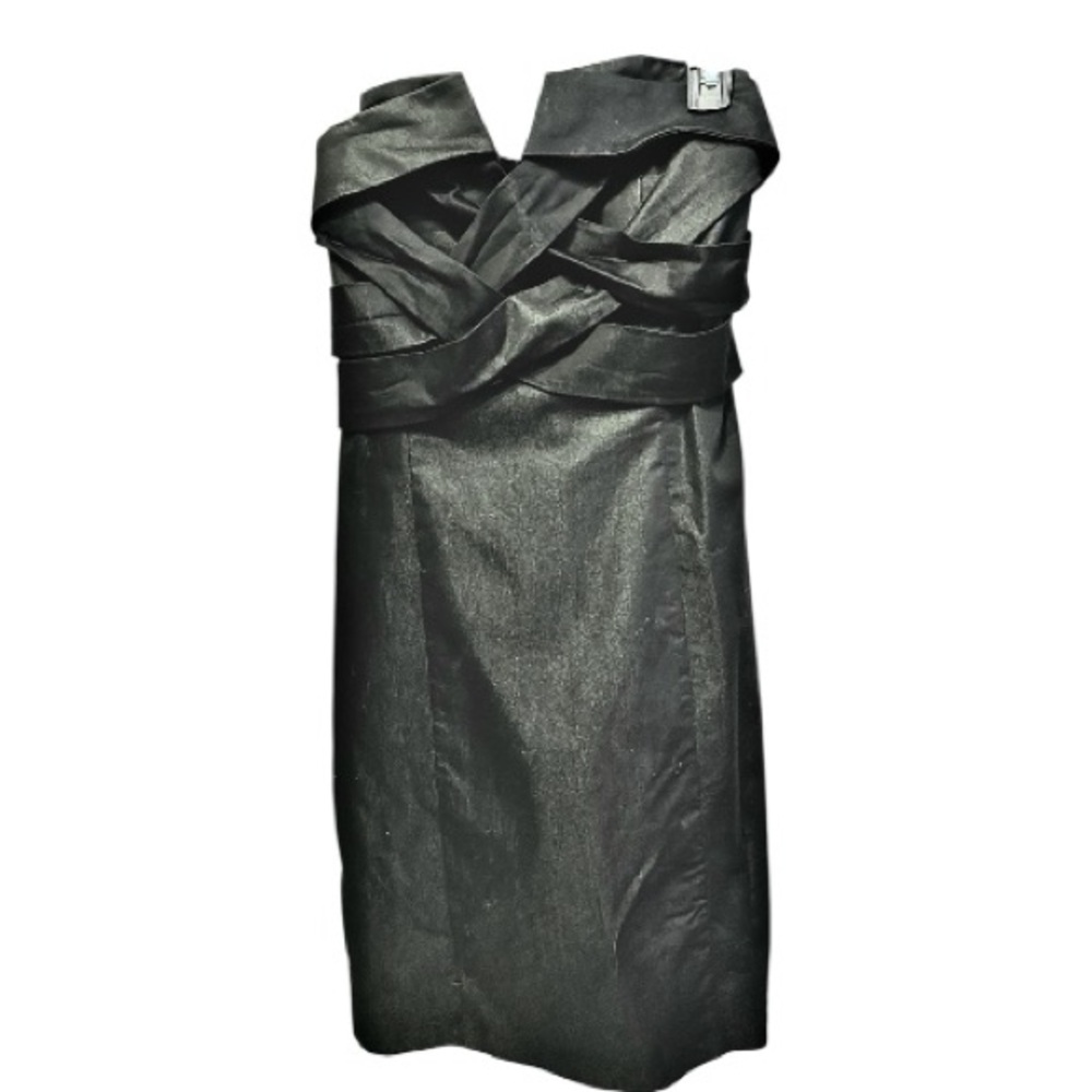 Adrienne Vittadini Strapless Black Dress